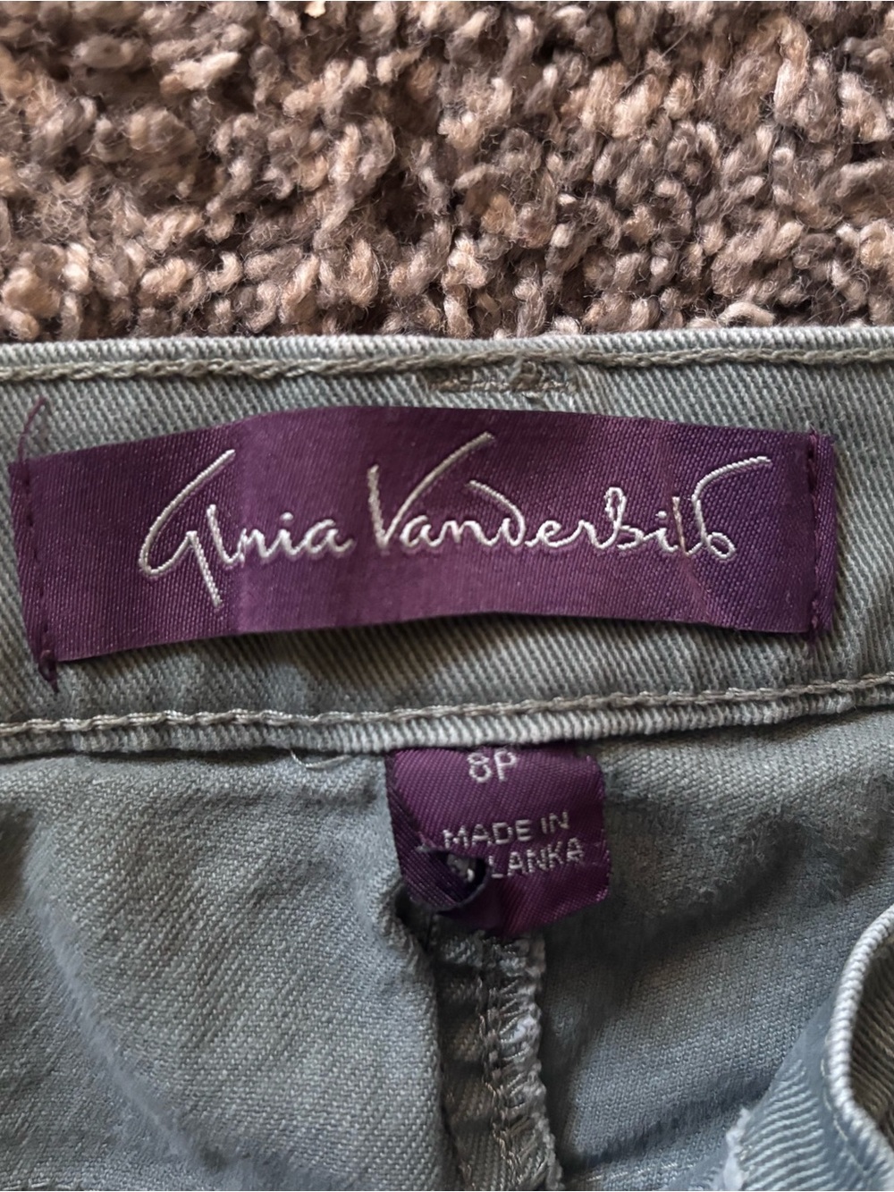 Gloria Vanderbilt Olive Green Pants